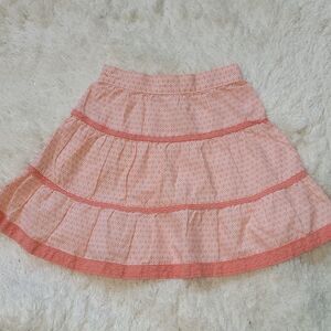JANIE AND JACK PEACH TIERED SKIRT, SIZE 12-18 MONTHS